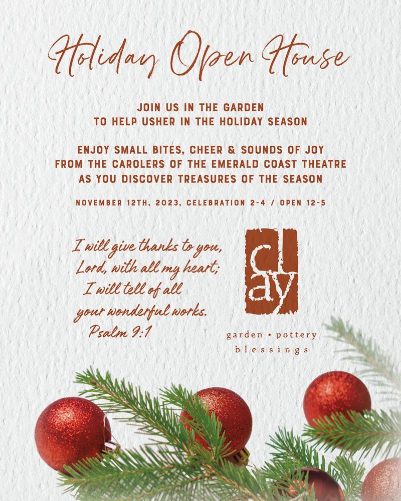 holiday open house 2023 flyer